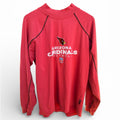 Arizona Cardinals Vintage Long Sleeve Shirt Mens L Reebok NFL Red