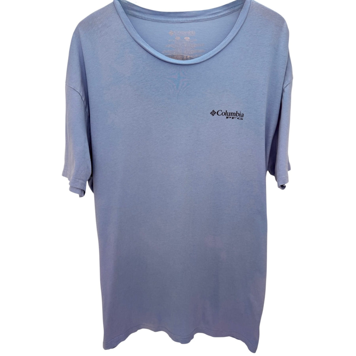 Columbia Men's Blue Performance PFG Fishing Gear T-Shirt — front view