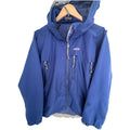 Patagonia Hooded Soft Shell Jacket Womens Medium Blue Full Zip Outdoor Hiking