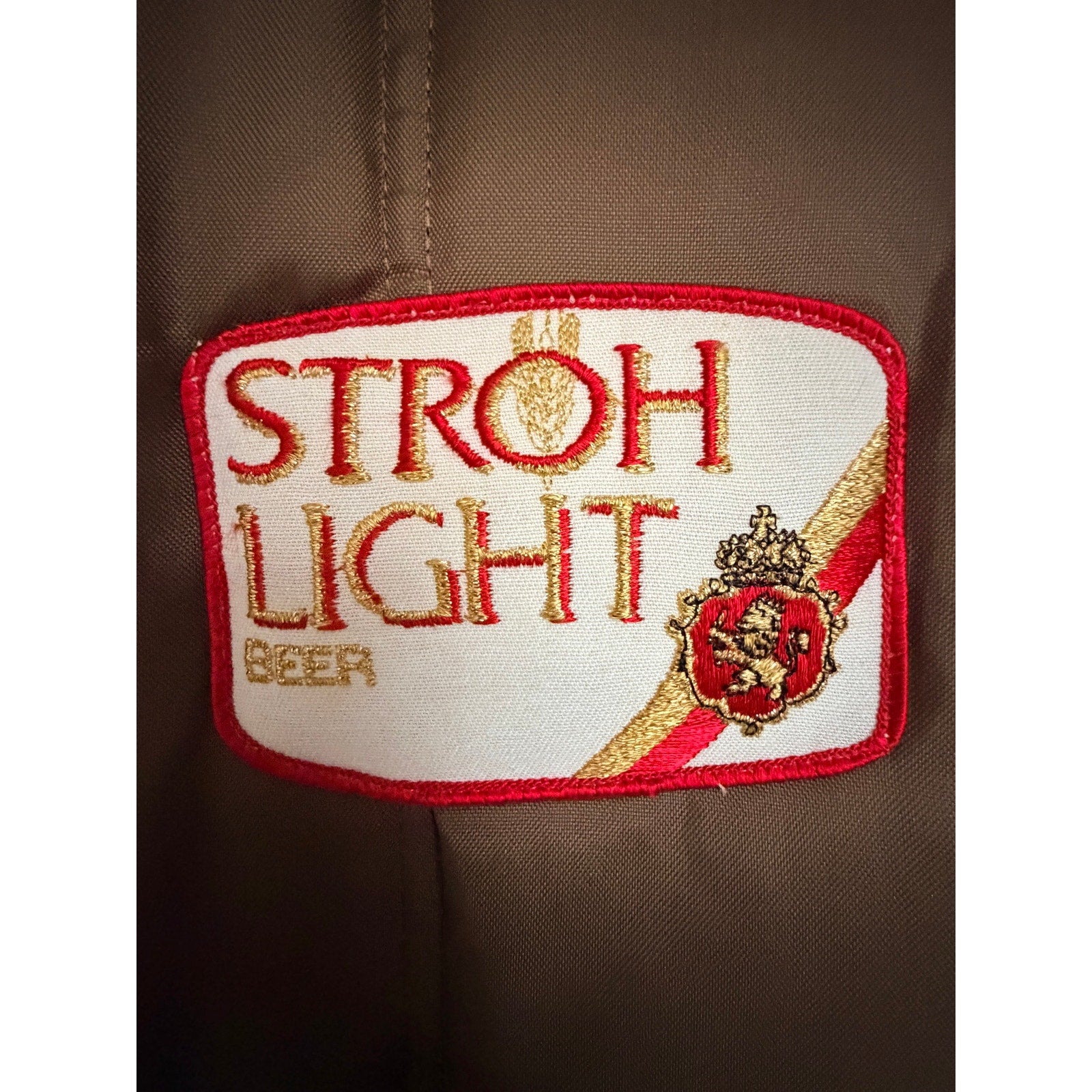 Vintage Stroh Light Beer Vest Mens XL Made USA