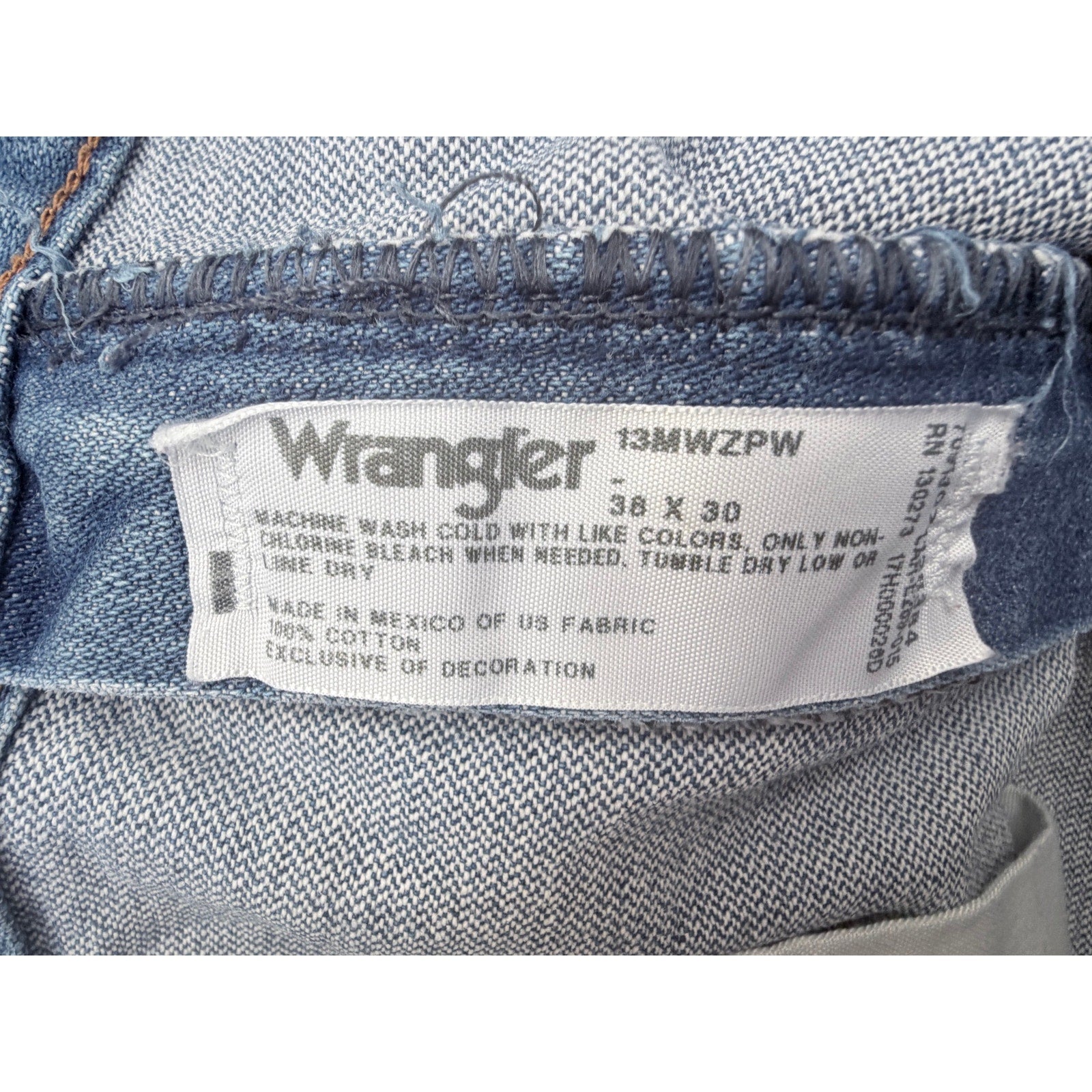 Wrangler Relaxed Fit Jeans Mens 38x30 Blue Western Denim Pants