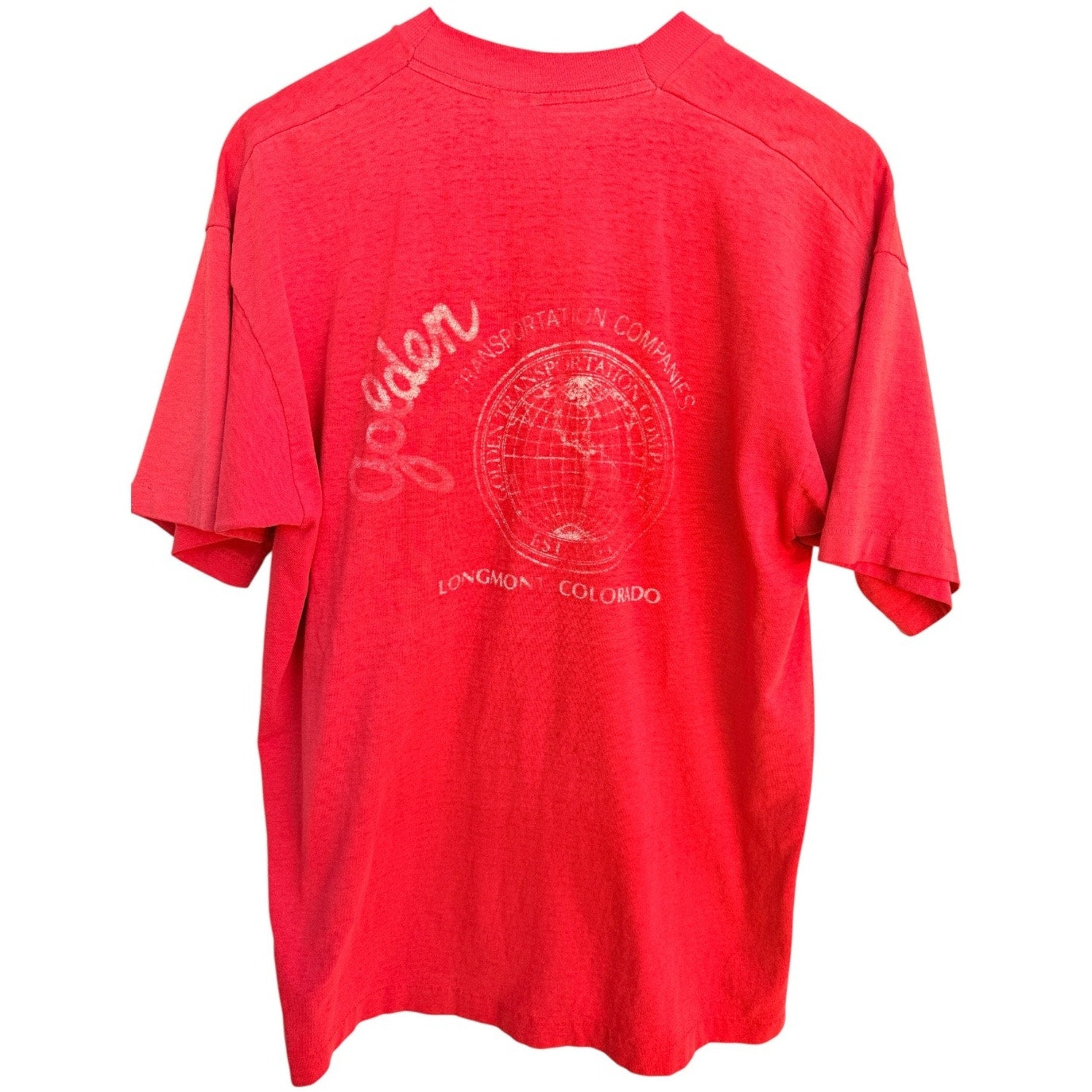 Golden Transportation Colorado T Shirt Mens Large Pocket Graphic Vintage