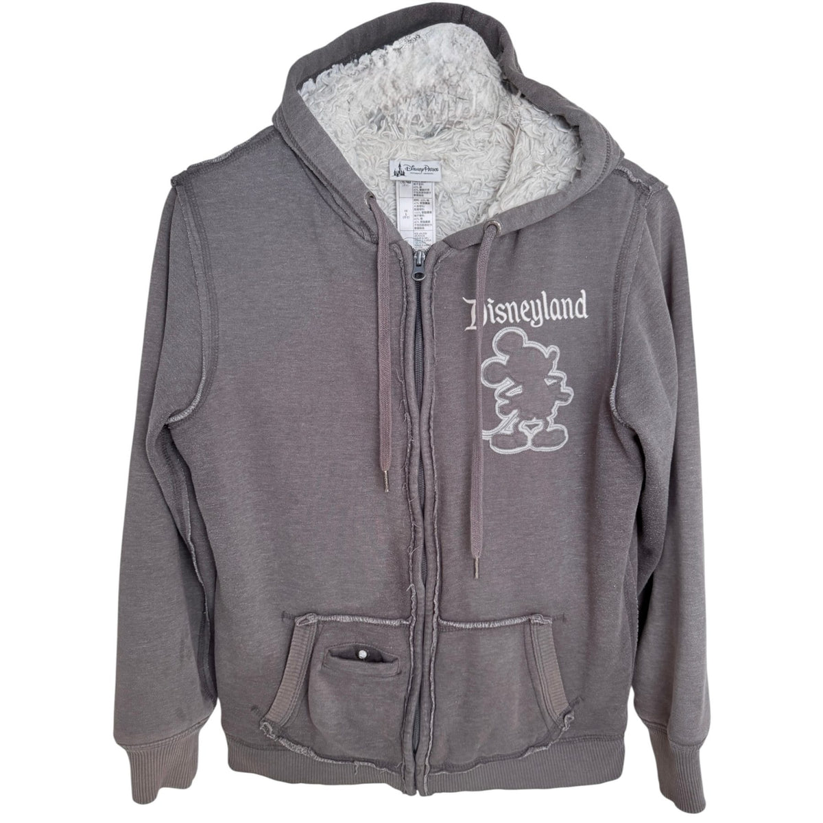 Disney Parks Women's Gray Disneyland 55 Mickey Mouse Hoodie — front view