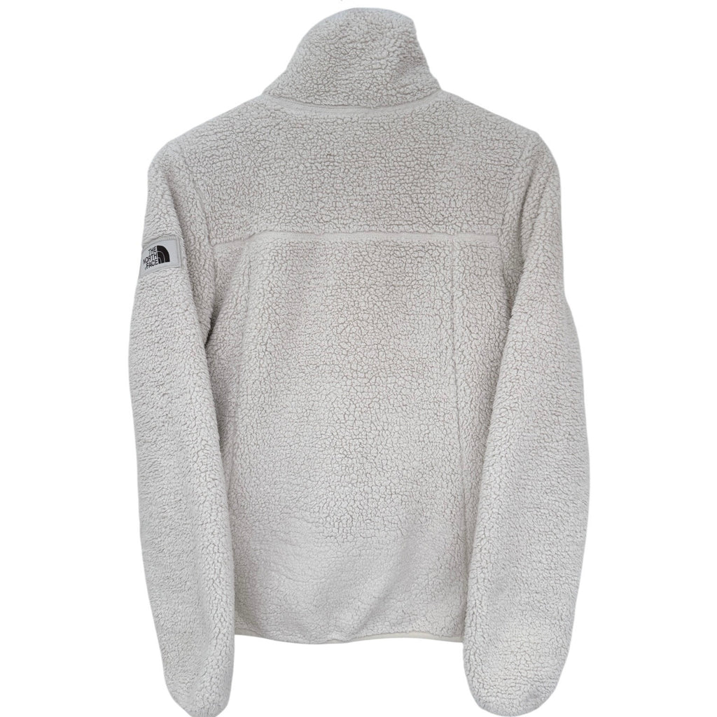 The North Face Sherpa Fleece Jacket Womens Small Cream Full Zip