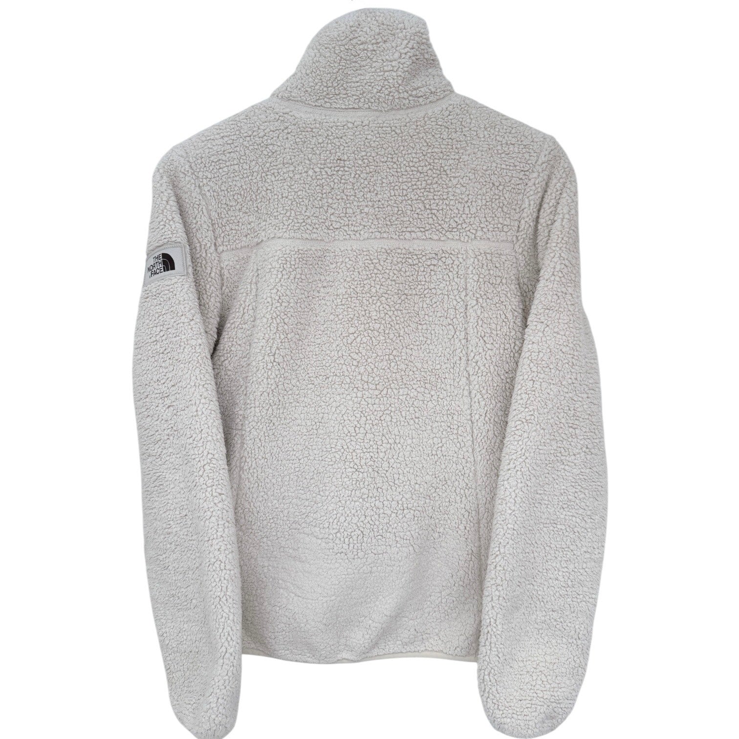 The North Face Sherpa Fleece Jacket Womens Small Cream Full Zip
