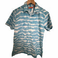 Tori Richard Resort Shirt Men's M Wave Print