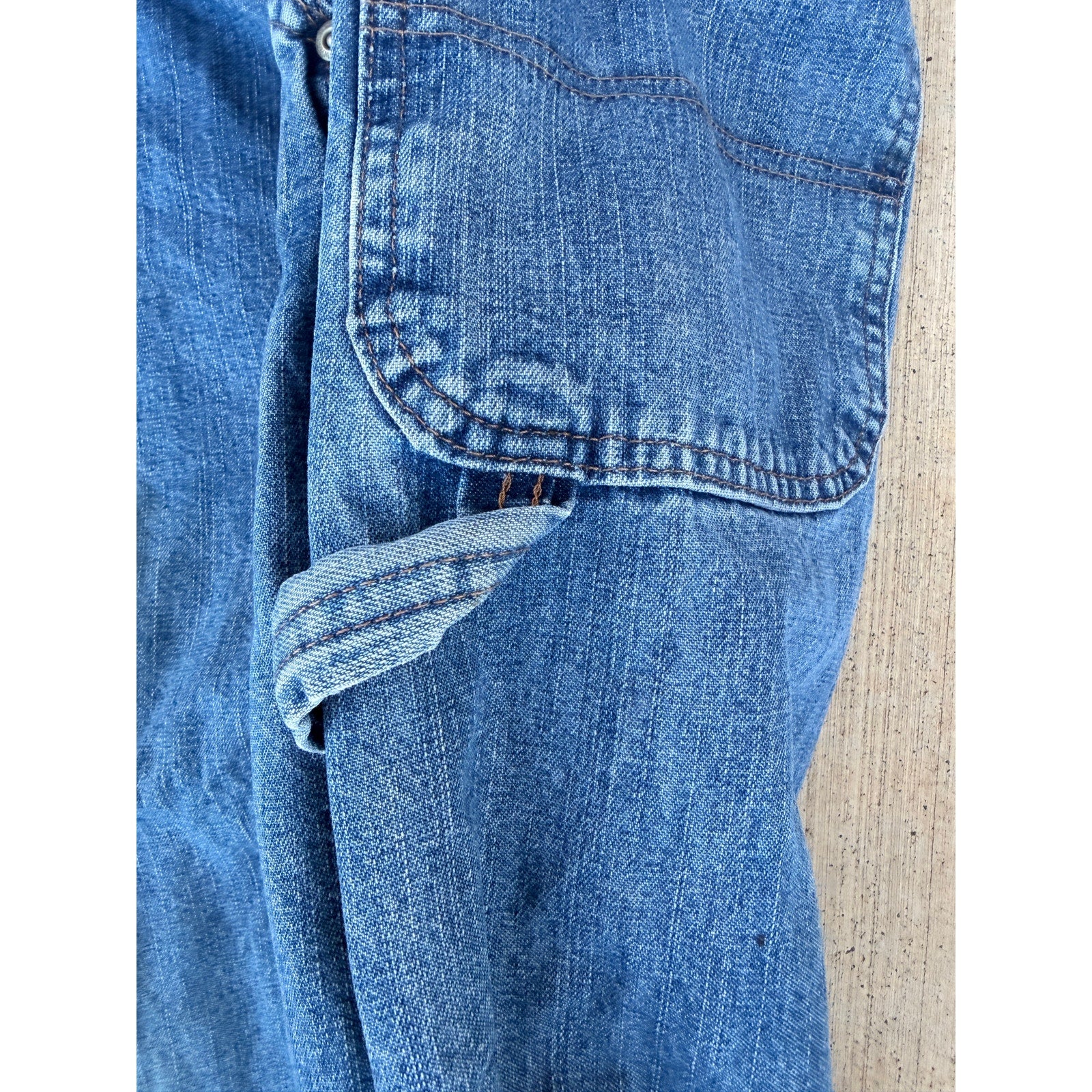 Wrangler Carpenter Jeans 36x32 Blue Denim Work Pants