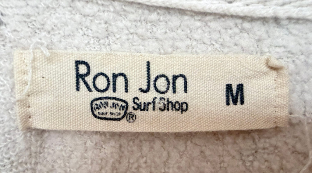 Ron Jon Women's White Surf Shop Hoodie — brand label