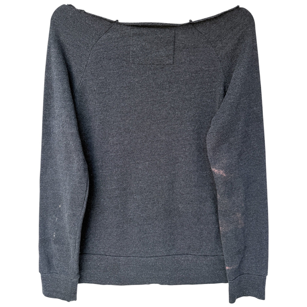 GLMR KLLS Graphic Sweatshirt Womens Large Gray Inspirational Quote Distressed