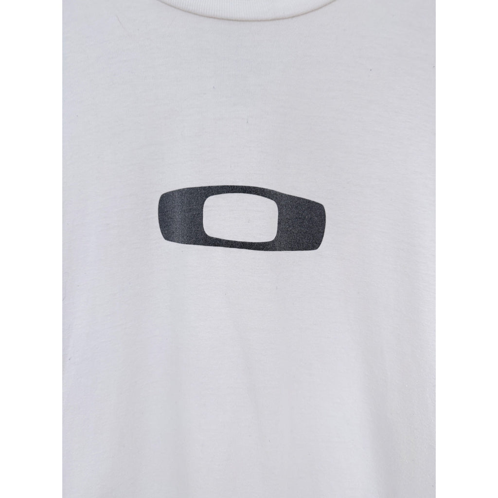 Oakley Long Sleeve Shirt Mens Small White Logo Graphic Tee