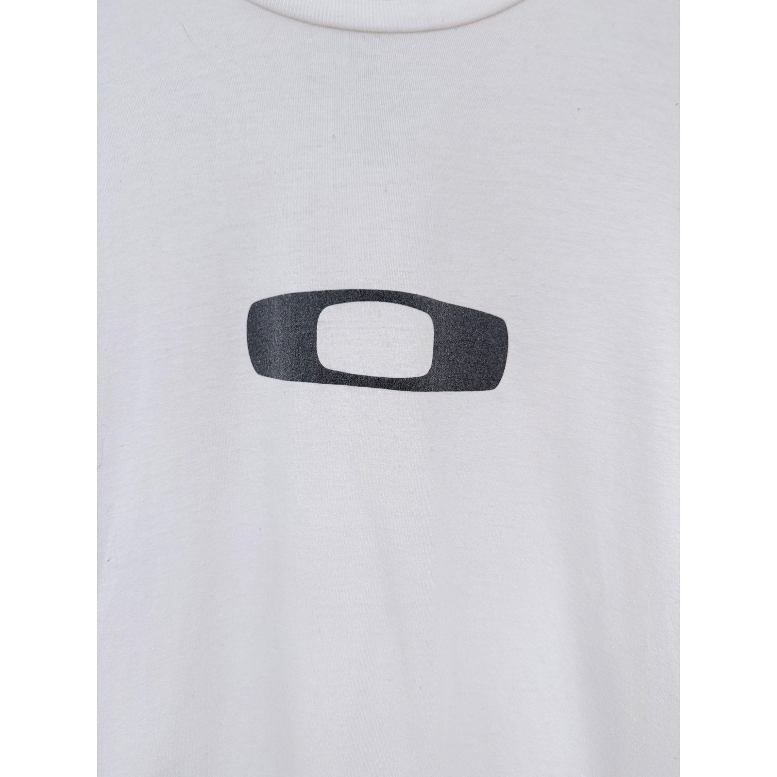 Oakley Long Sleeve Shirt Mens Small White Logo Graphic Tee