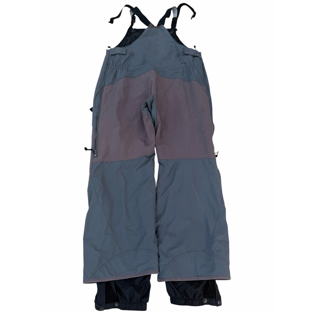 Burton Universe Vintage Adult Large Gray Blue Snowboard Bib Pants