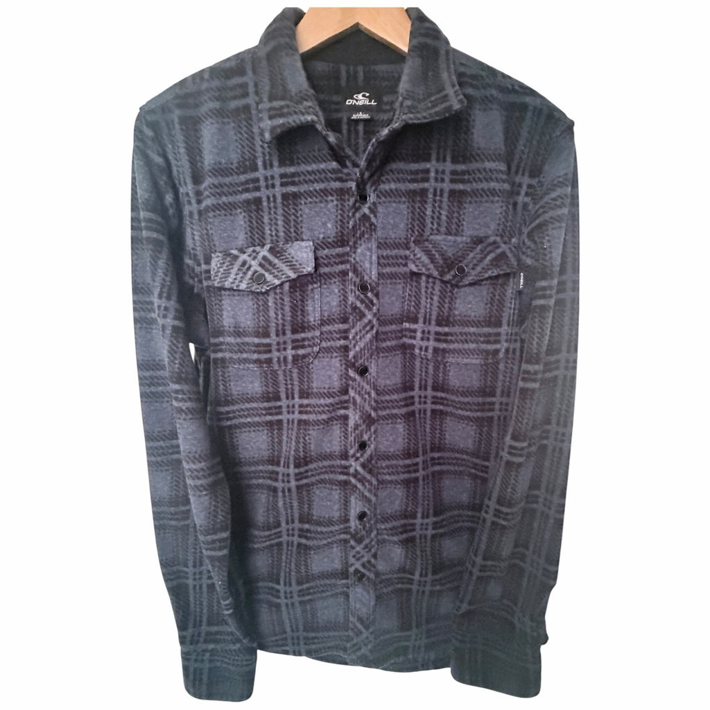 O'Neill Superfleece Plaid Fleece Shirt Mens S