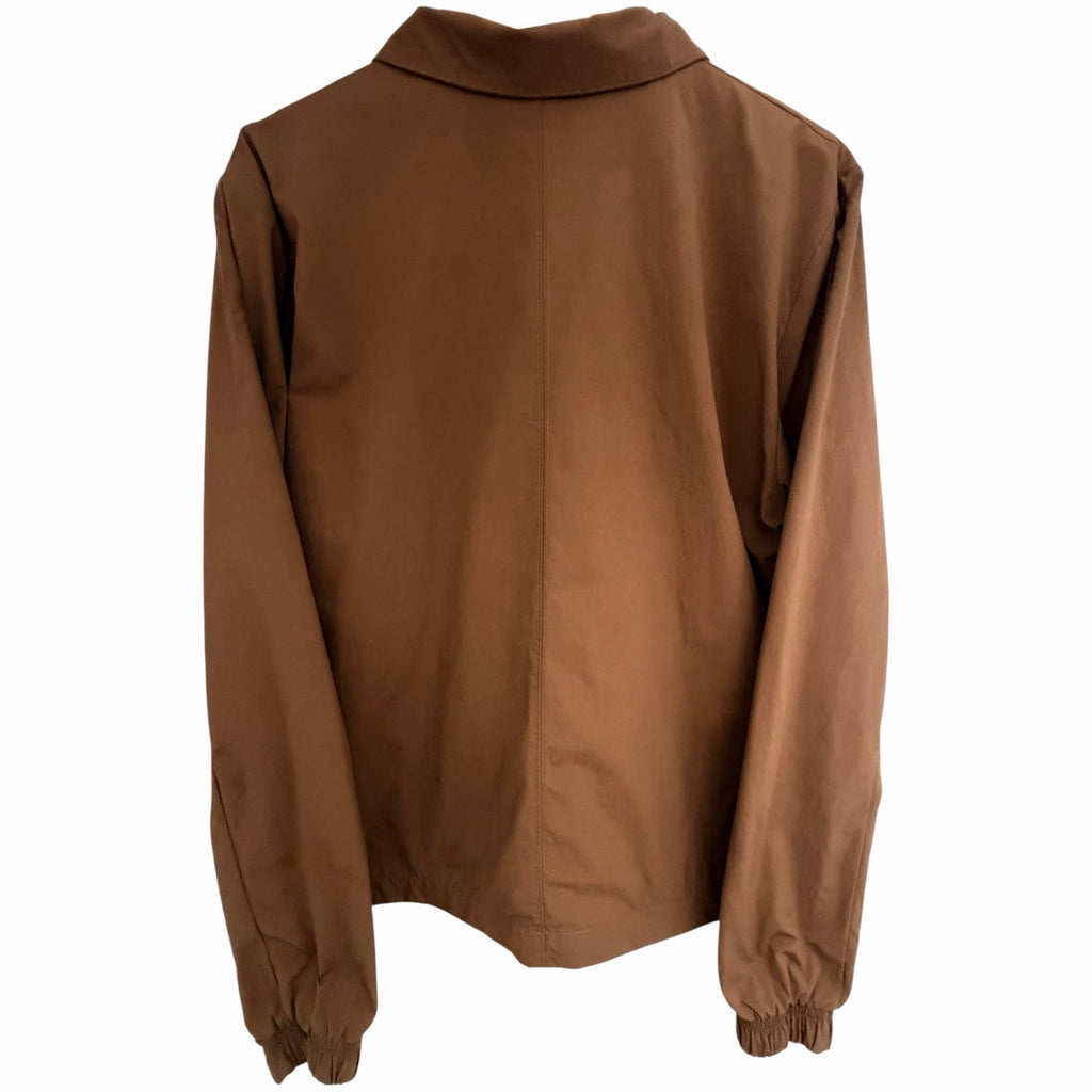 Nike Womens Small Brown Windbreaker Jacket Mesh Lined Full Zip SP220010SIV - product photo 2