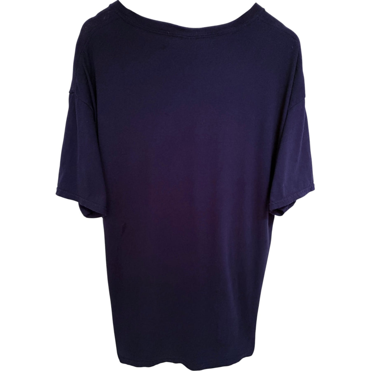 Fruit of the Loom Men's Black David Allan Coe The Mysterious Rhinestone Cowboy Damn Near As Big As Texas T-Shirt — back view
