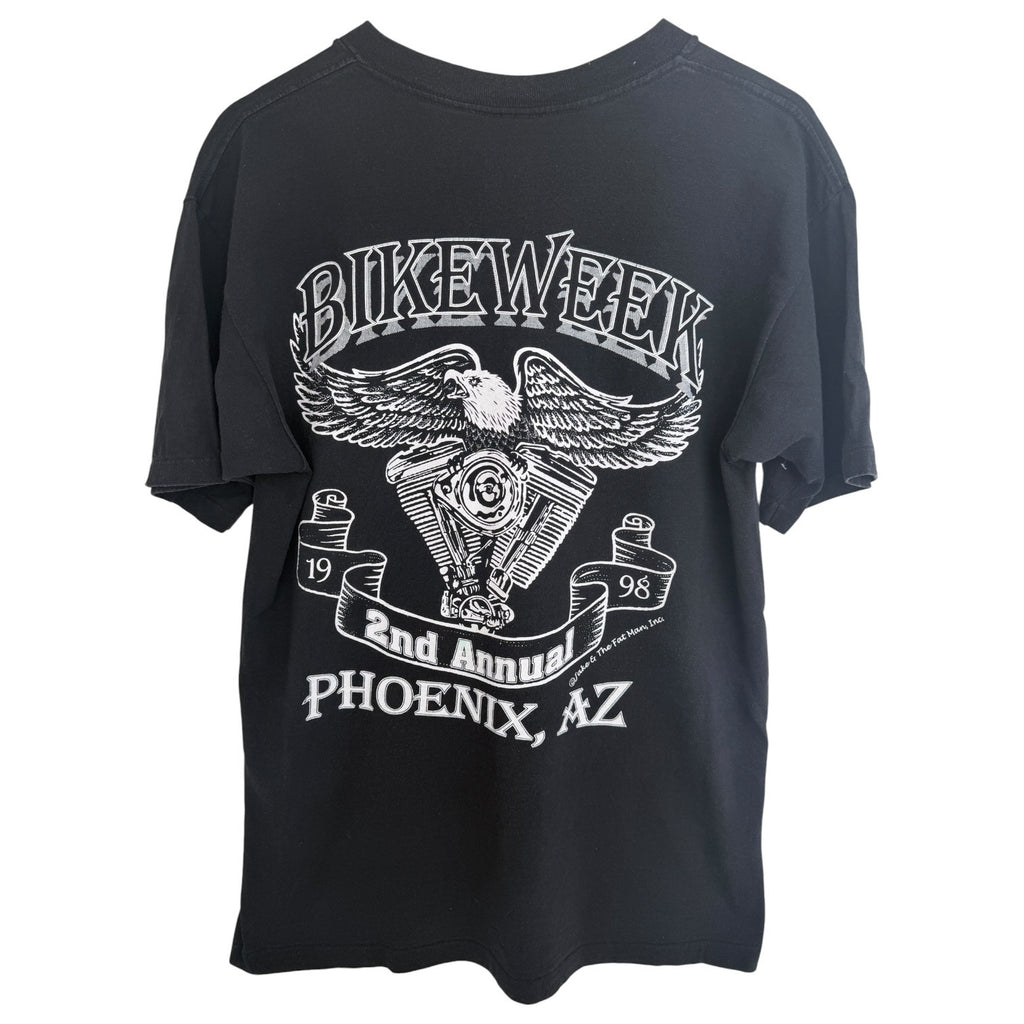 Vintage Arizona Bike Week 1998 T Shirt Mens Large Black Eagle Biker Phoenix AZ