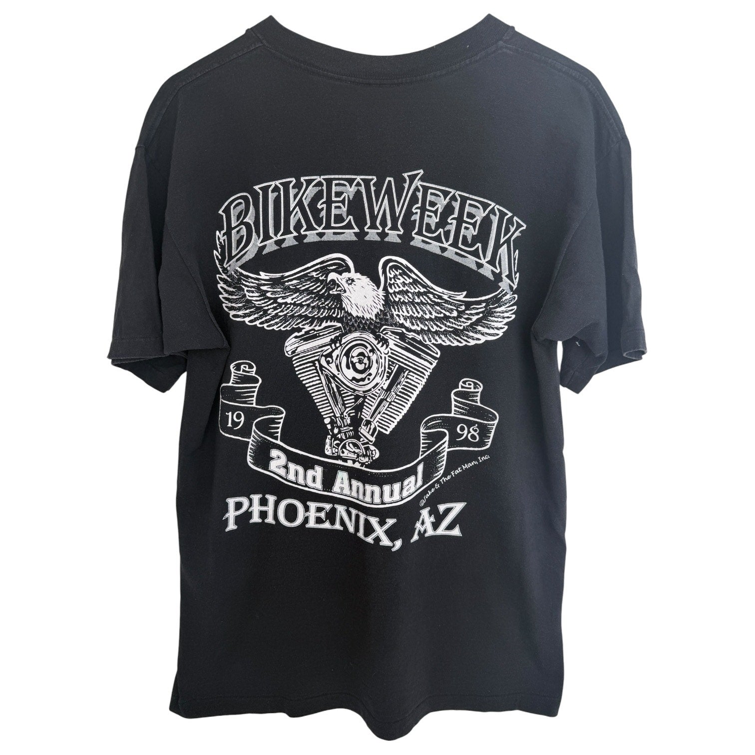 Vintage Arizona Bike Week 1998 T Shirt Mens Large Black Eagle Biker Phoenix AZ
