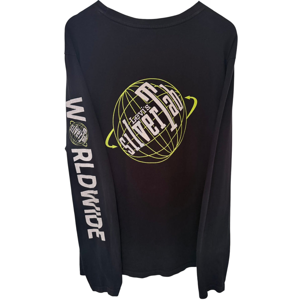 Levi's Men's Black Oversized Crewneck T-Shirt — back view