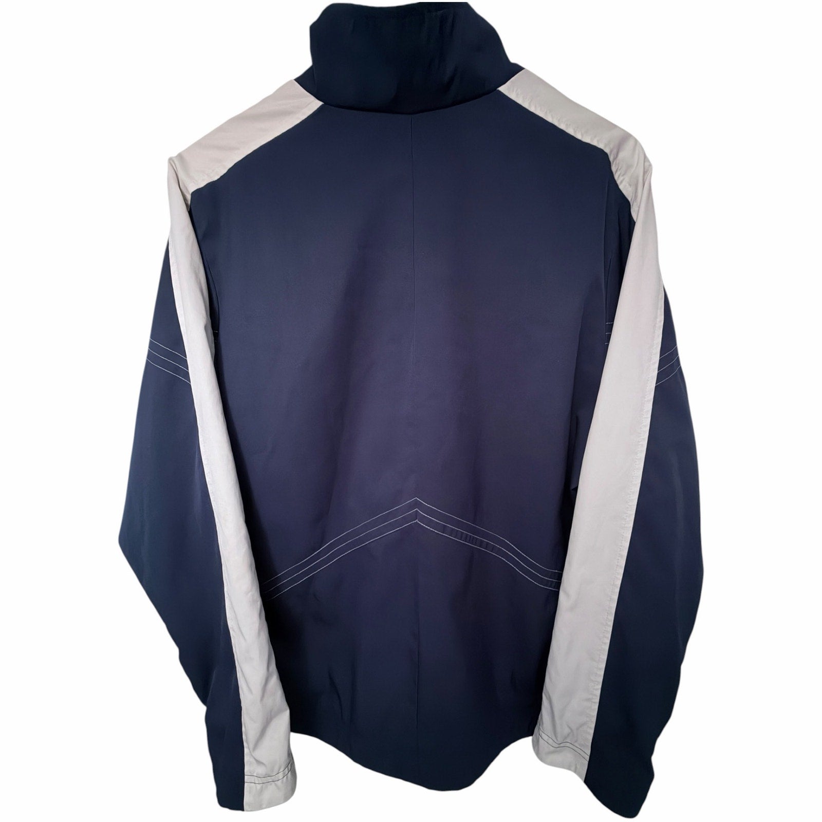Nike Full Zip Track Jacket Youth Large 12-14 Navy White Mesh Lined