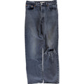 Levis Ribcage Jeans Womens 30 Black High Rise Straight Distressed Denim