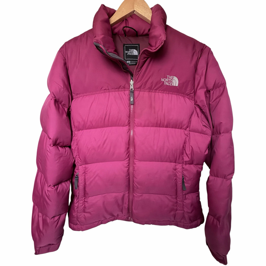 The North Face Women's Nuptse 700 Down Puffer Jacket Burgundy Large