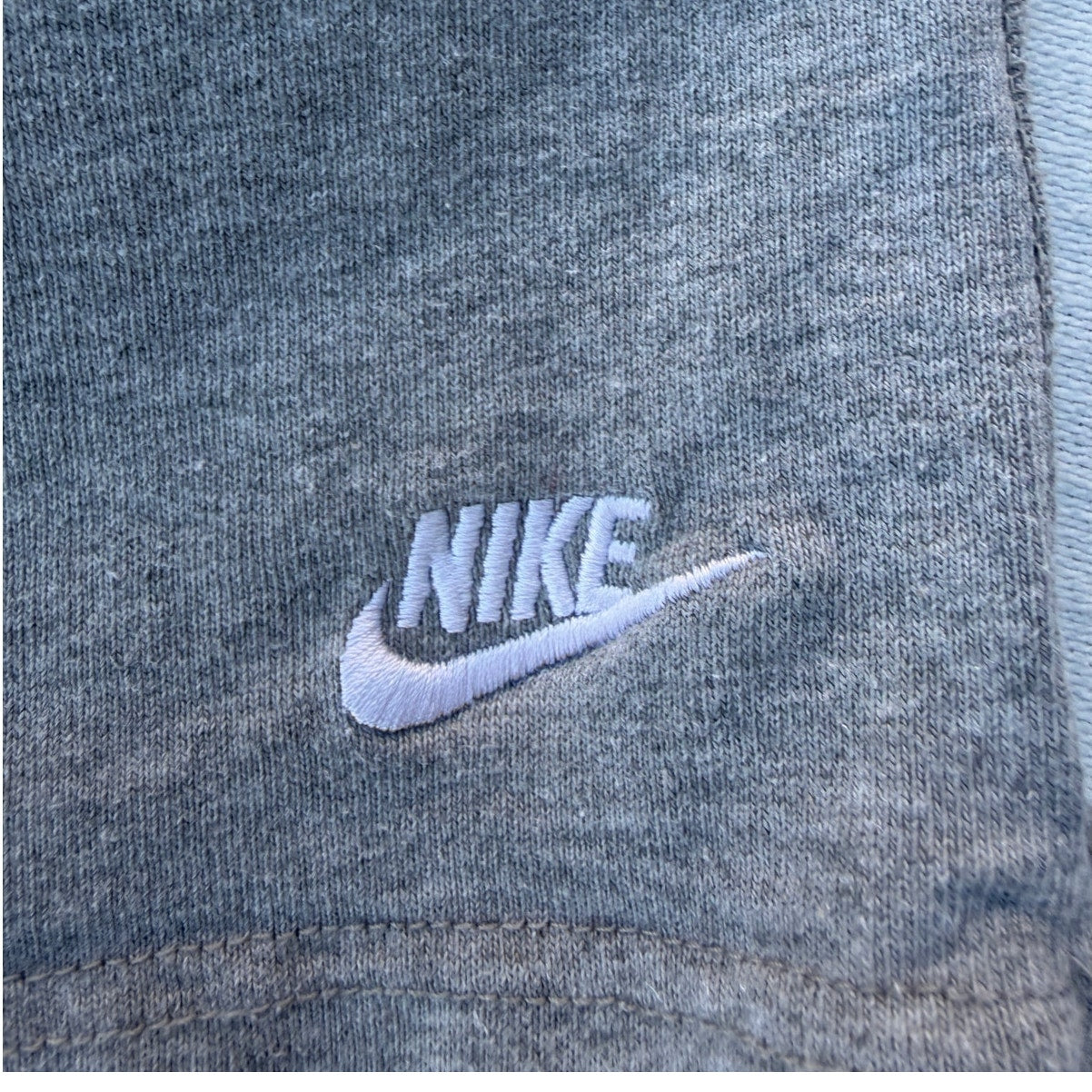 Nike Sweat Shorts Mens Gray Swoosh Athletic Lounge Gym Medium