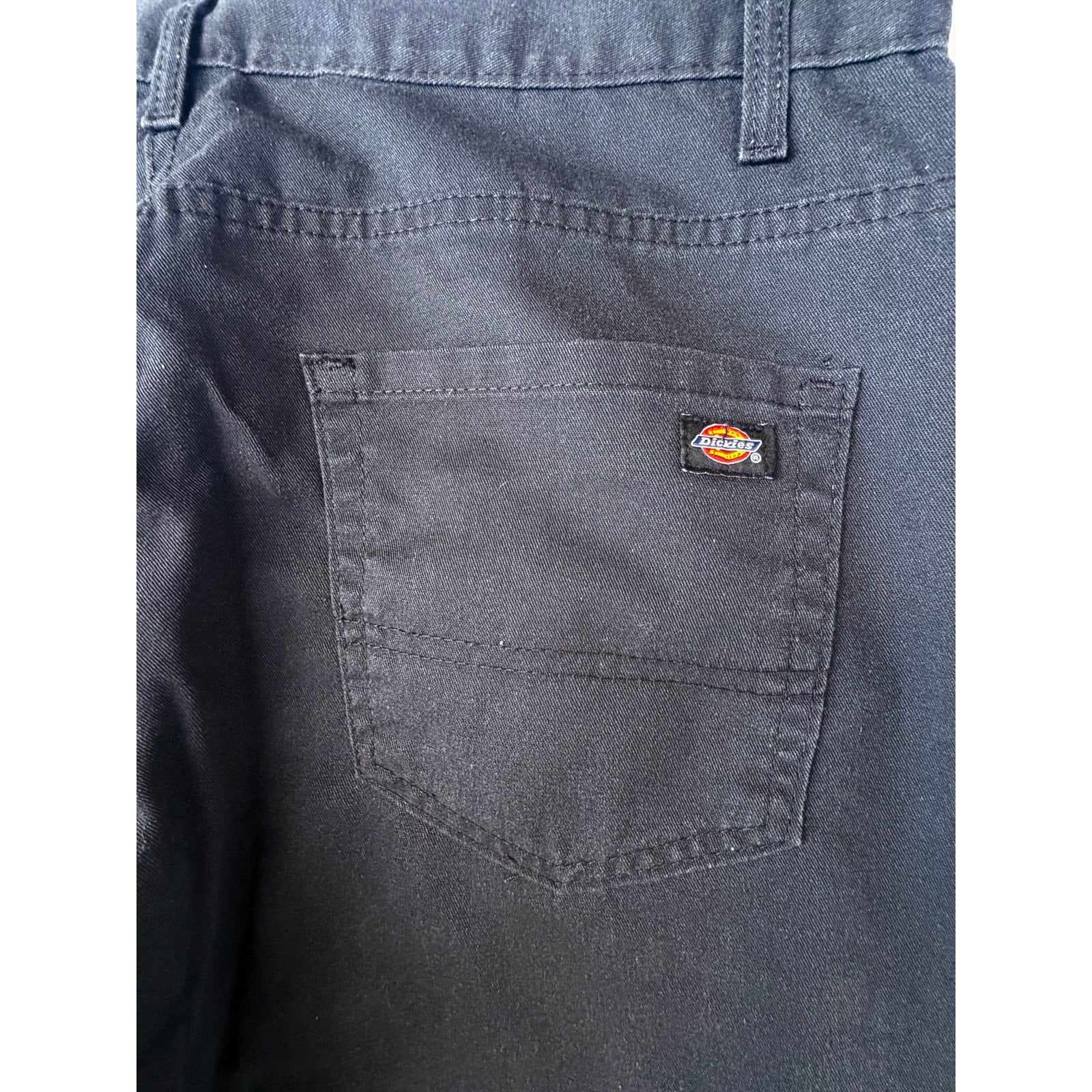 Dickies Mens Pants 36x32 Black Slim Taper Workwear Chino Durable Work Pants