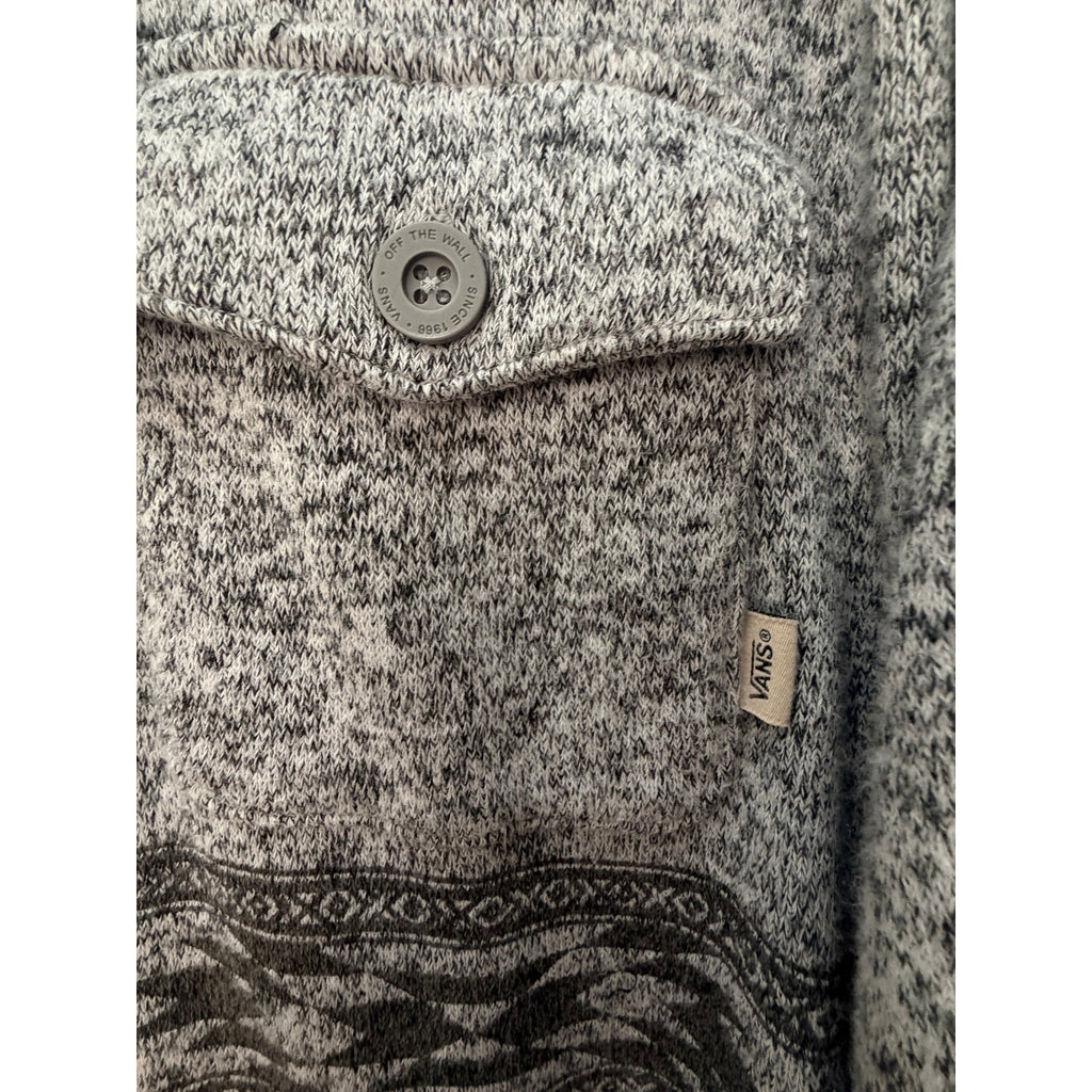 Vans Men's Keseley Aztec Pullover Hoodie XL Gray