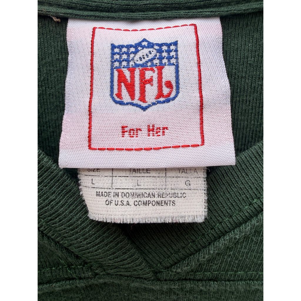 Green Bay Packers Womens T Shirt Large Green NFL Football Logo Graphic Tee