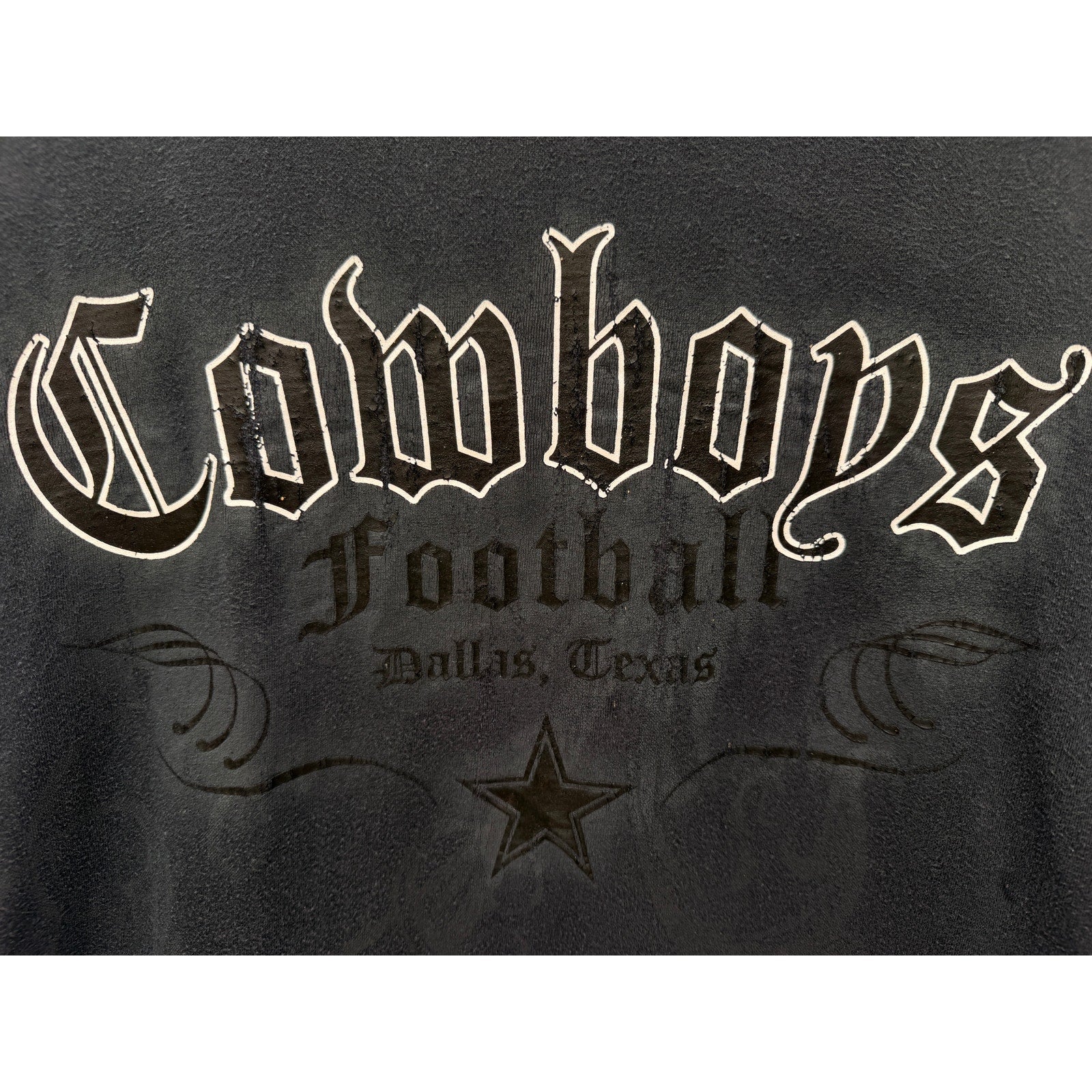Reebok Dallas Cowboys T Shirt Mens Large Navy NFL Football Graphic Logo Tee