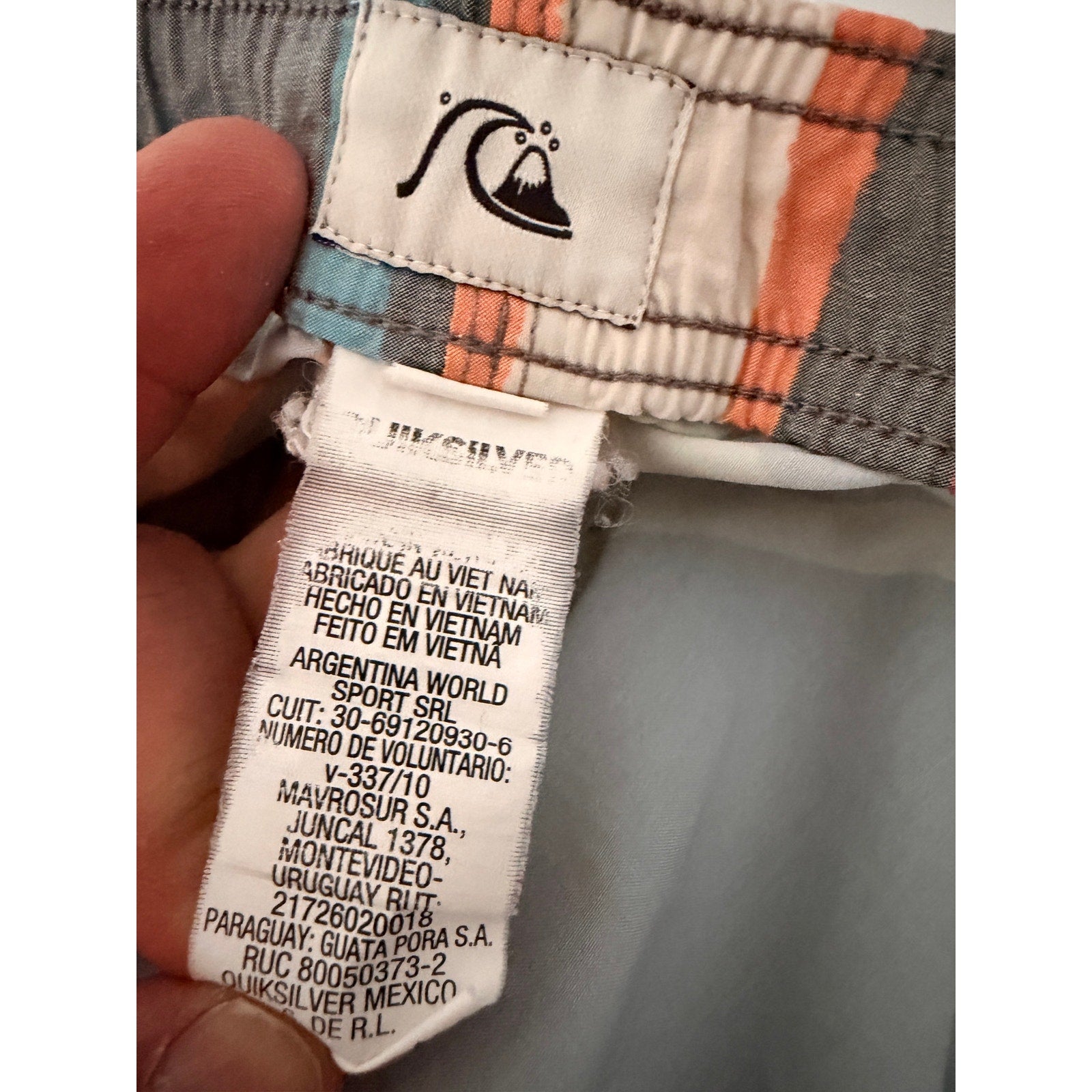 Quiksilver Board Shorts Mens Multicolor Swim Trunks