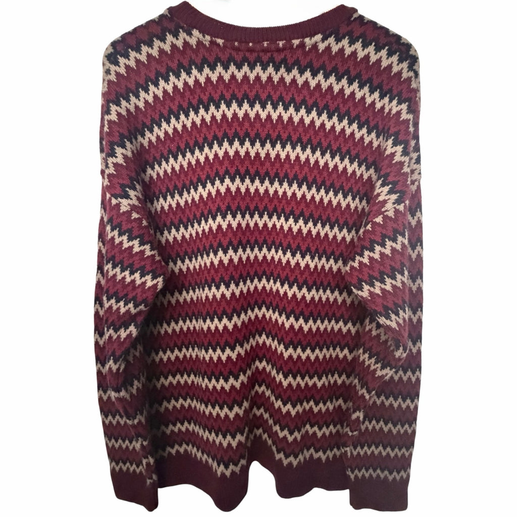 Topman Chevron Knit Sweater Mens Large