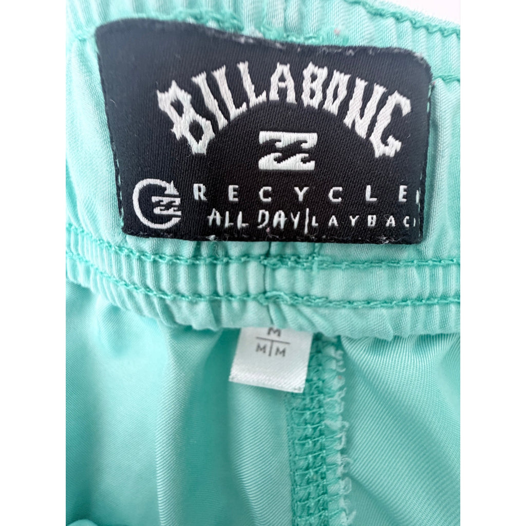 Billabong Mens Medium Mint Green All Day Layback Swim Trunks Board Shorts
