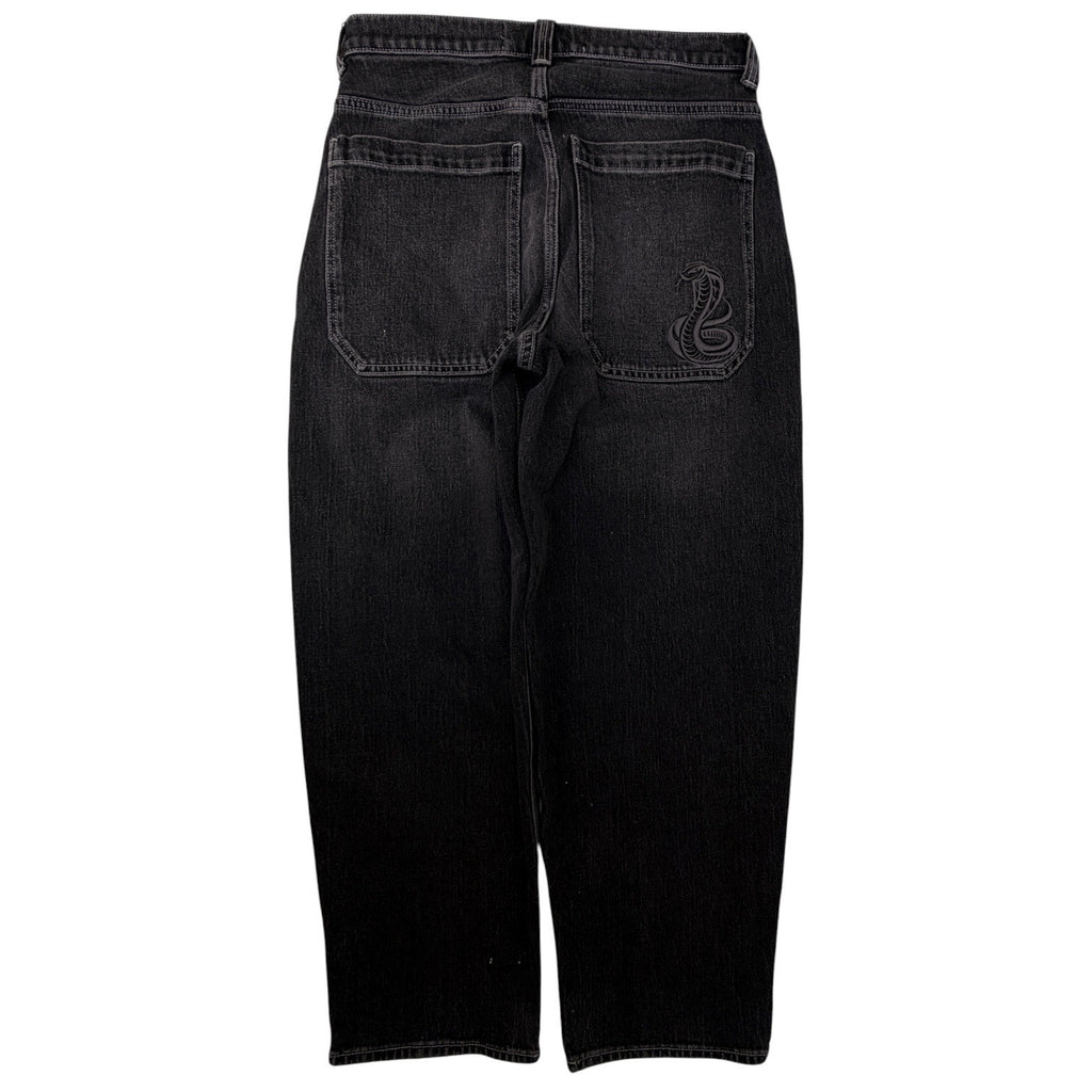 Hollister Baggy Skater Jeans Womens 29x30 Black Wash Cobra Pocket Denim