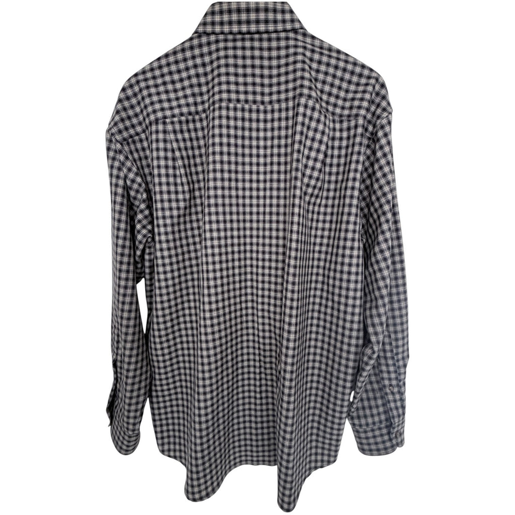 Pendleton Sir Pendleton Wool Button Down Shirt Mens Large Gray Plaid Long Sleeve