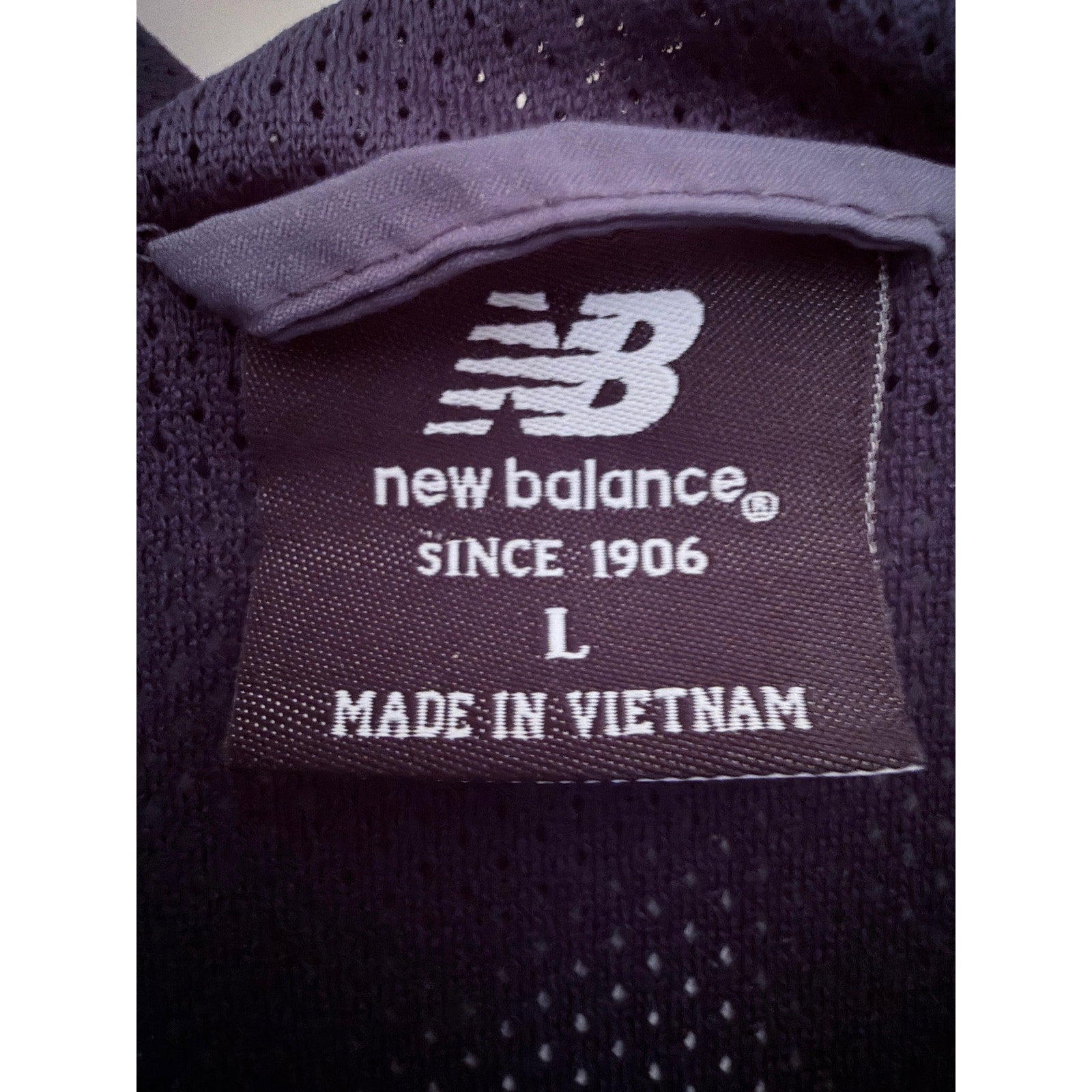 New Balance Windbreaker Jacket Mens Large Gray Blue Full Zip Hooded