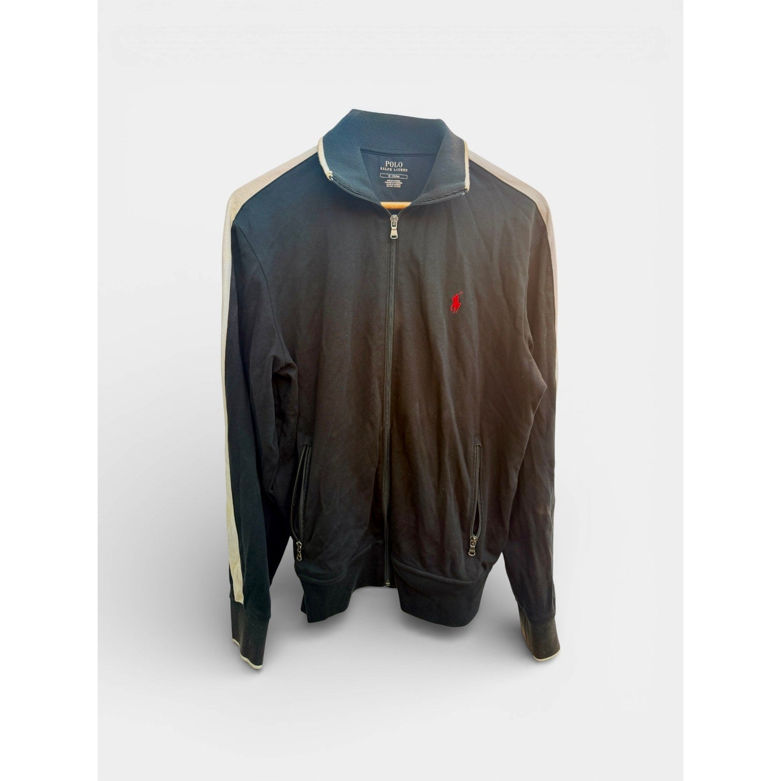 Polo Ralph Lauren Full Zip Track Jacket Men's Medium Black
