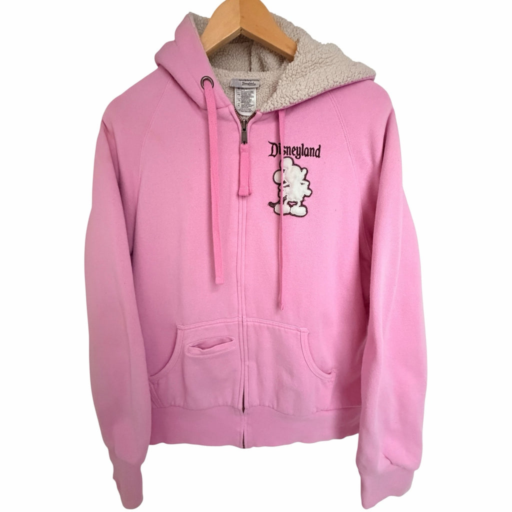 Disneyland Mickey Mouse Sherpa Hoodie Womens XL