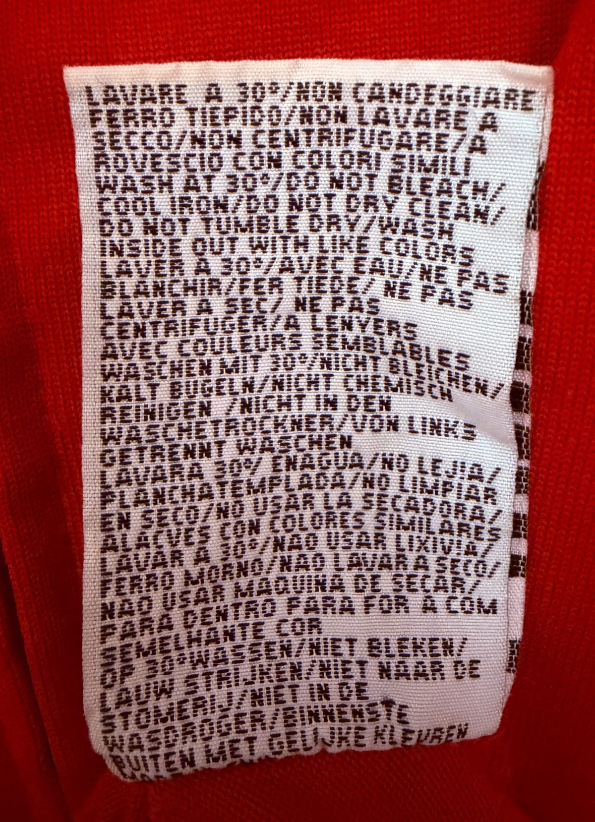 Kappa Men's Red England Full-Zip Mock Neck Jacket — view 9