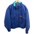 Edelweiss Skiwear Jacket Mens Medium Blue Green Vintage Ski Coat Snap Front