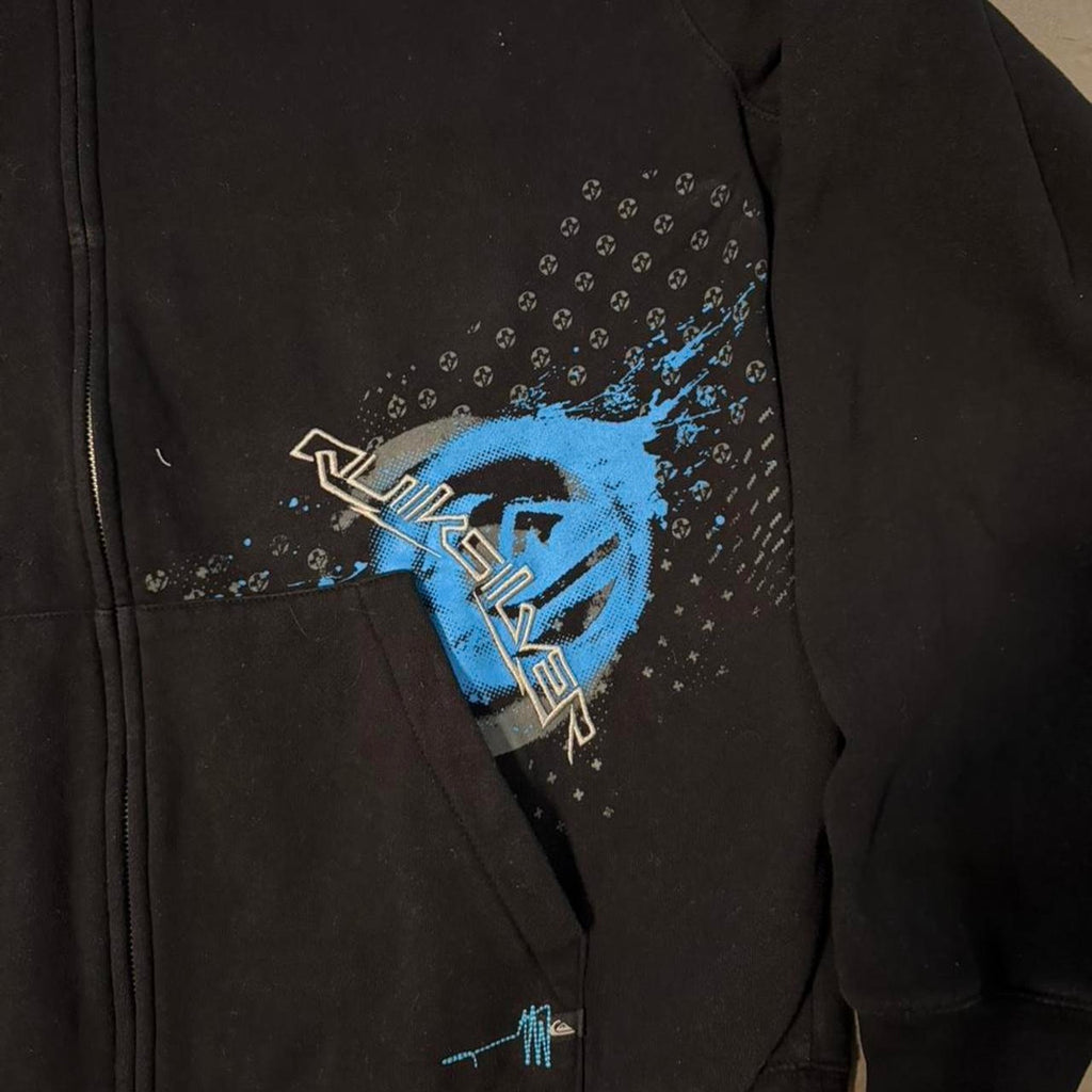 Vintage 2000s black embroidered y2k