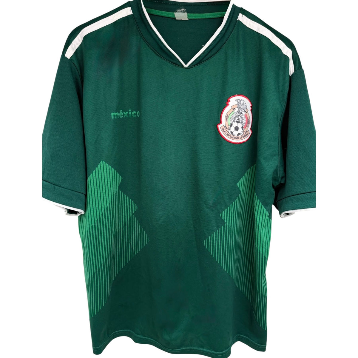 adidas Men's Green Mexico National Football Team Soccer Jersey — front view