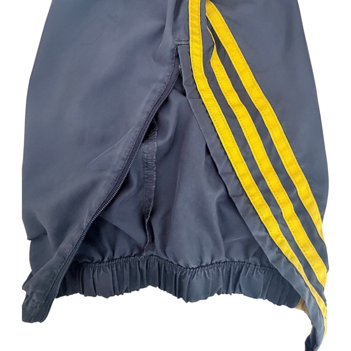 adidas Men's Blue Fleece Striped Activewear Pants — view 6