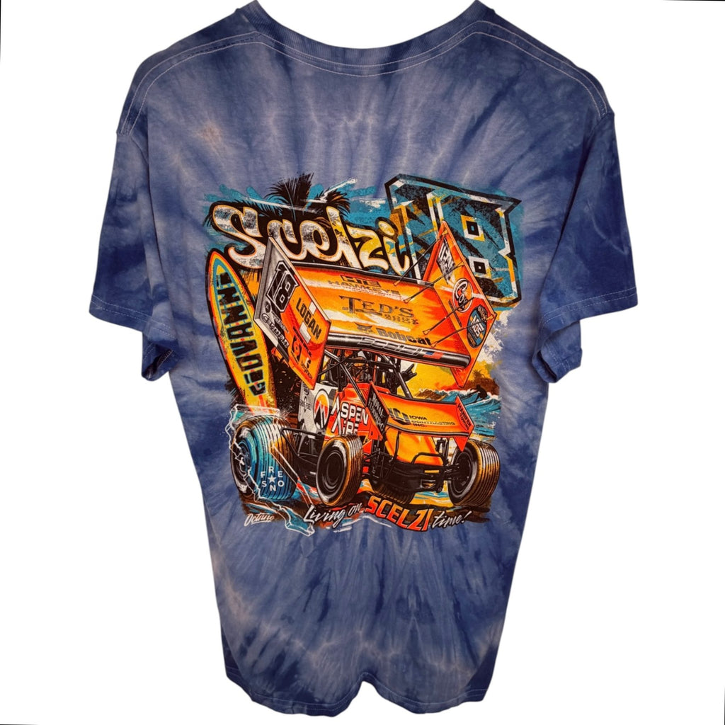 Gildan Men's Blue Giovanni Scelzi Heavy Cotton T-Shirt — front view
