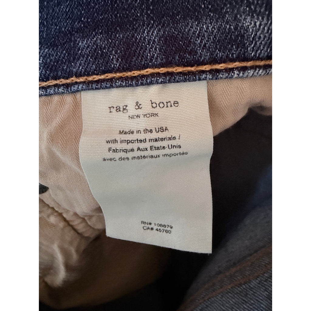 Rag & Bone Slim Fit Jeans Mens 32 Blue Denim Straight Leg Pants
