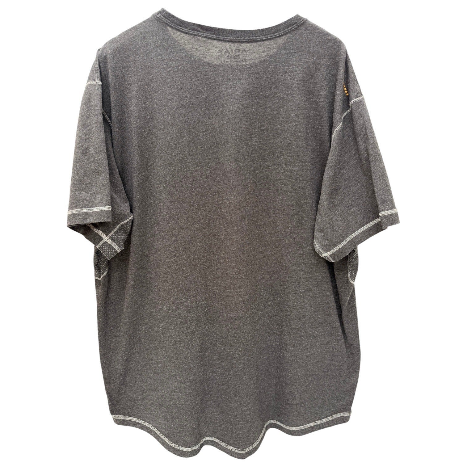Ariat Rebar Work Shirt Mens 2XL Gray Performance Pocket Tee Workwear Durable