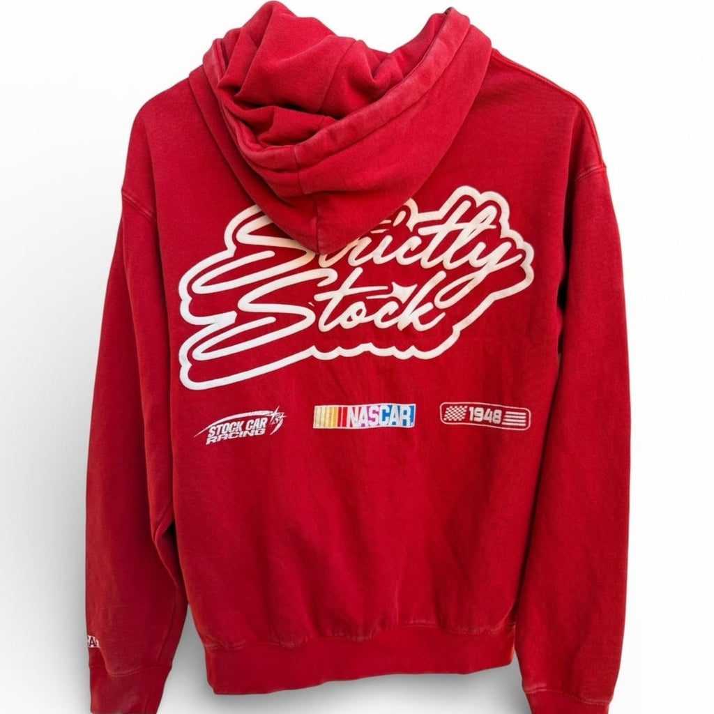 NASCAR Racing Graphic Hoodie Tillys Mens S Red Motorsports Sweatshirt