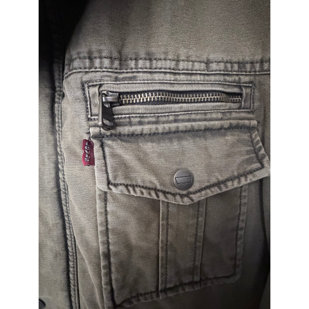 Levi's Olive Utility Jacket Mens XL
