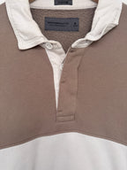 Abercrombie & Fitch Men's Blue Oversized Rugby Polo Sweatshirt Sweatshirt — view 4
