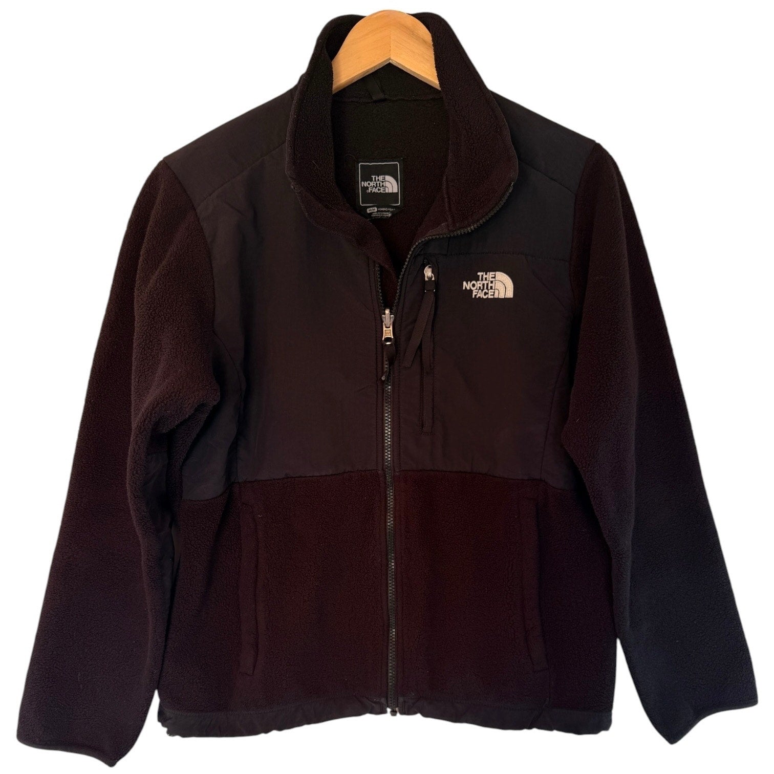 The North Face Denali Fleece Jacket Womens Medium Black Full Zip Outdoor